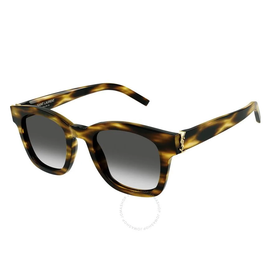 Yves Saint Laurent Grey Gradient Square Unisex Sunglasses SL M124 003 49 2