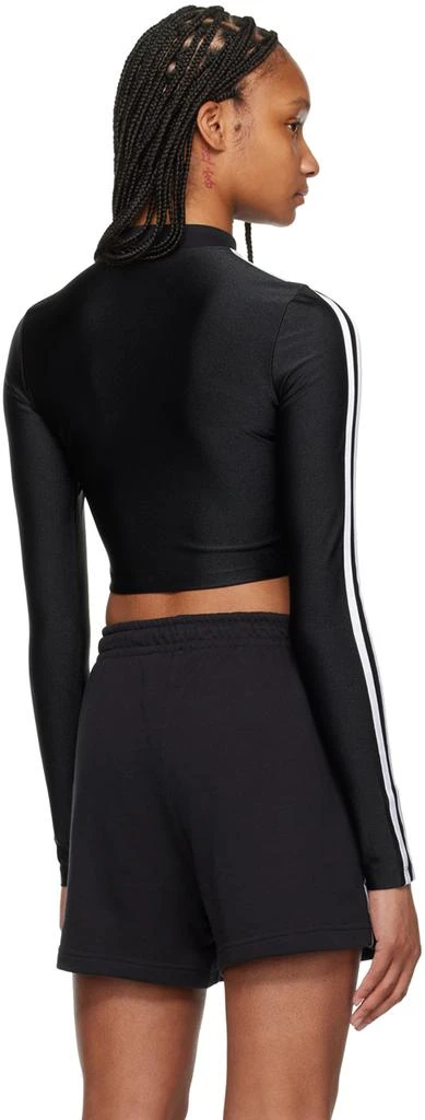 Adidas Black 3-Stripes Long Sleeve T-Shirt 3