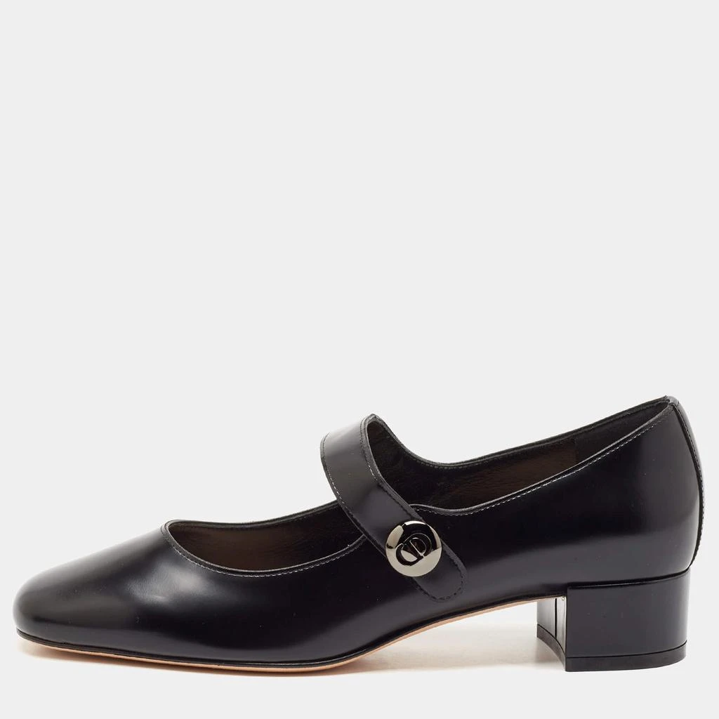 Dior Dior Black Leather D-Doll Mary Jane Pumps Size 36.5 1