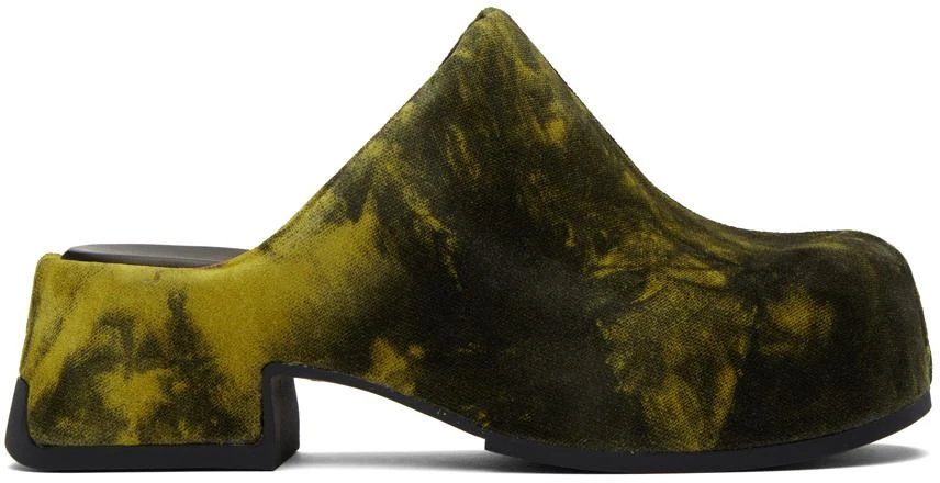 MIISTA Green & Yellow Pris Mules 1