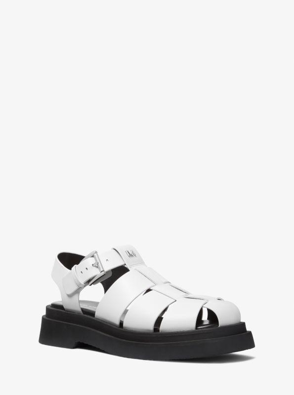 Michael Kors Indy Fisherman Leather Sandal