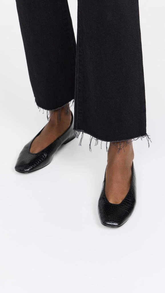 Good American Croc Ballet Flats 2