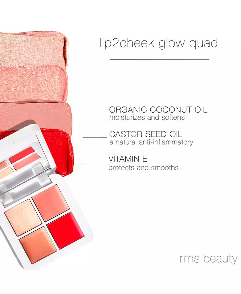 RMS Beauty Lip2Cheek Glow Quad Mini Palette