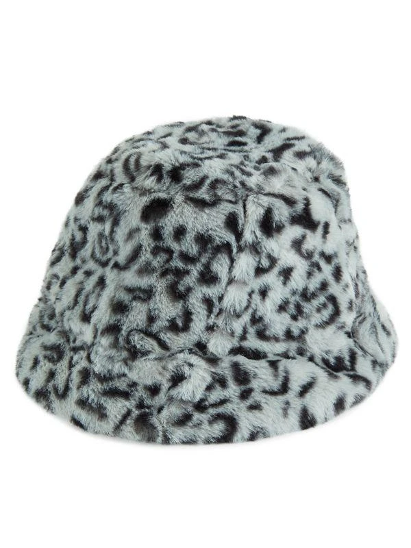 Eugenia Kim Charlie Leopard Print Faux Fur Bucket Hat 1
