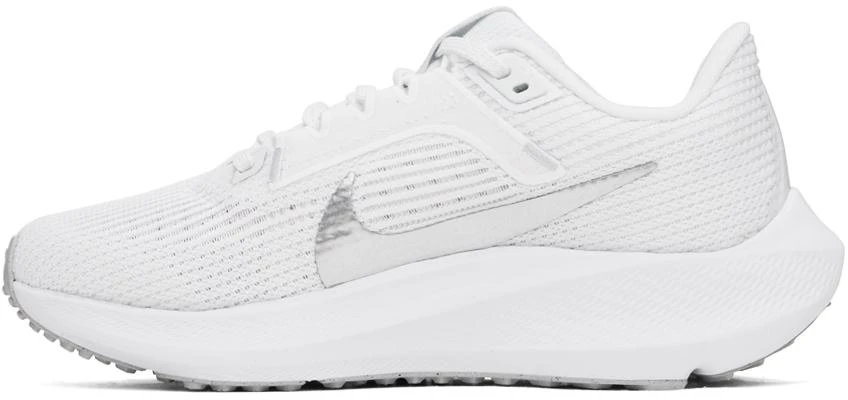 NIKE White Pegasus 40 Sneakers 3