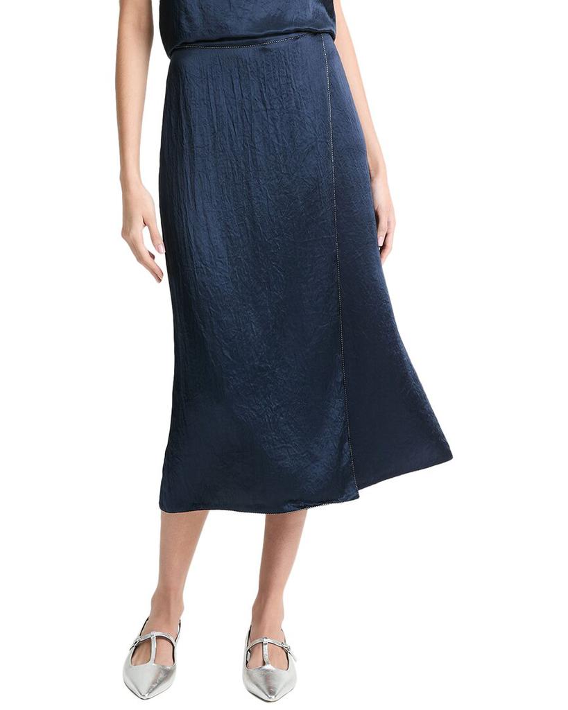 Shop Black Heavy Milano Rib Knit Midi Skirt on Sale at BeyondStyle