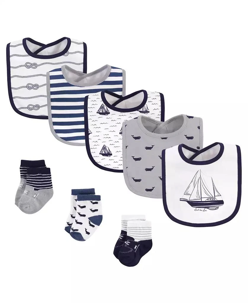 Hudson 8-Piece Bib and Sock Assortment