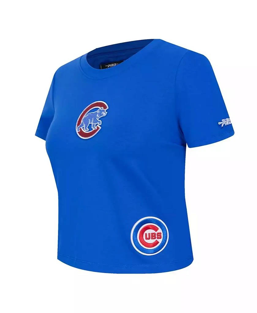 Pro Standard Women's Royal Chicago Cubs Game Day Classics Baby Doll Cropped T-Shirt 2
