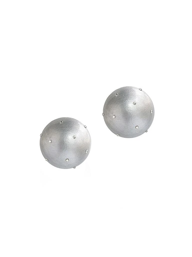 Saulé La Dolce Vita Gaia Mixed-Media Midi Stud Earrings
