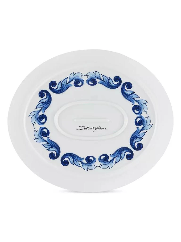 Dolce&Gabbana Blue Mediterraneo Fiore Oval Serving Plate 3