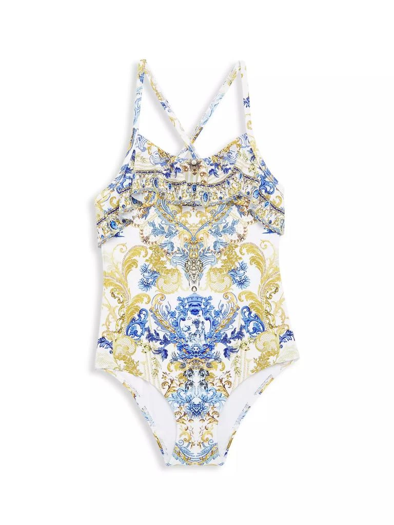 Camilla Little Girls &amp; Girl's Frill One-Piece Bathing Suit 1
