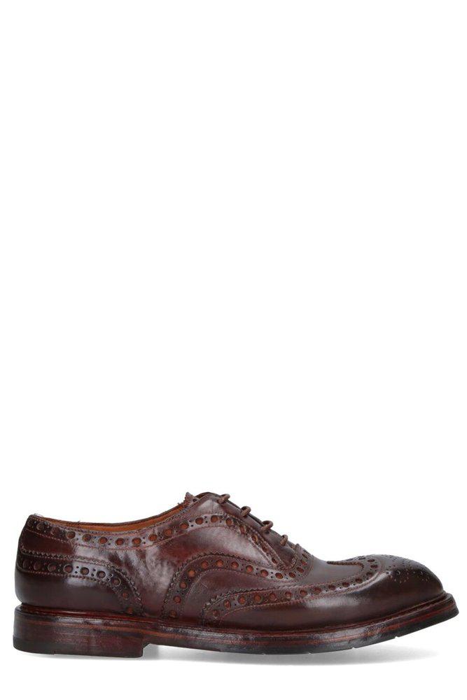 PREMIATA Premiata Round-Toe Derby Lace-Up Shoes
