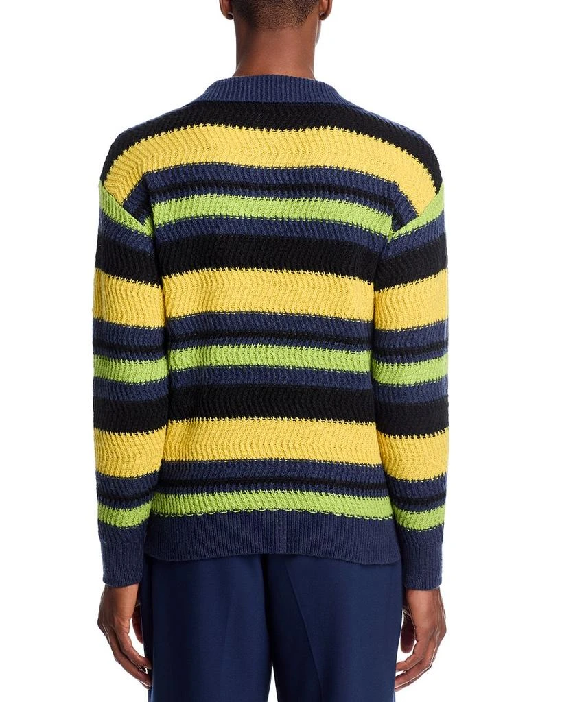 Pleasures Cooper Striped Polo Sweater 3