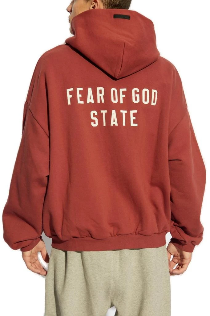 Fear Of God Essentials Fear Of God Essentials Logo Printed Zip-Up Hoodie 3