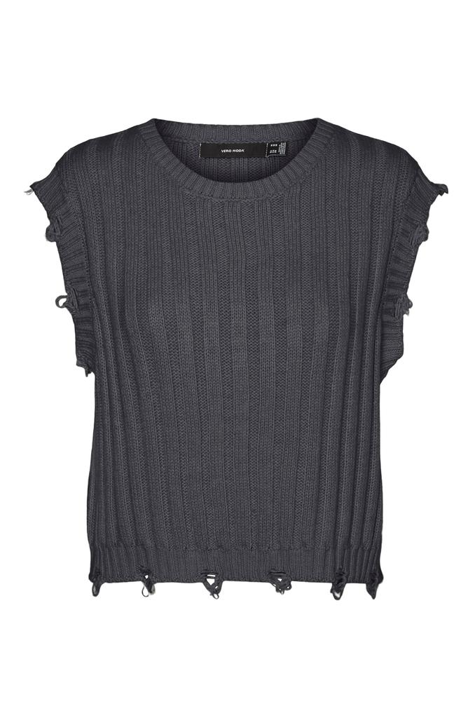 VERO MODA Danna Distressed Sleeveless Sweater