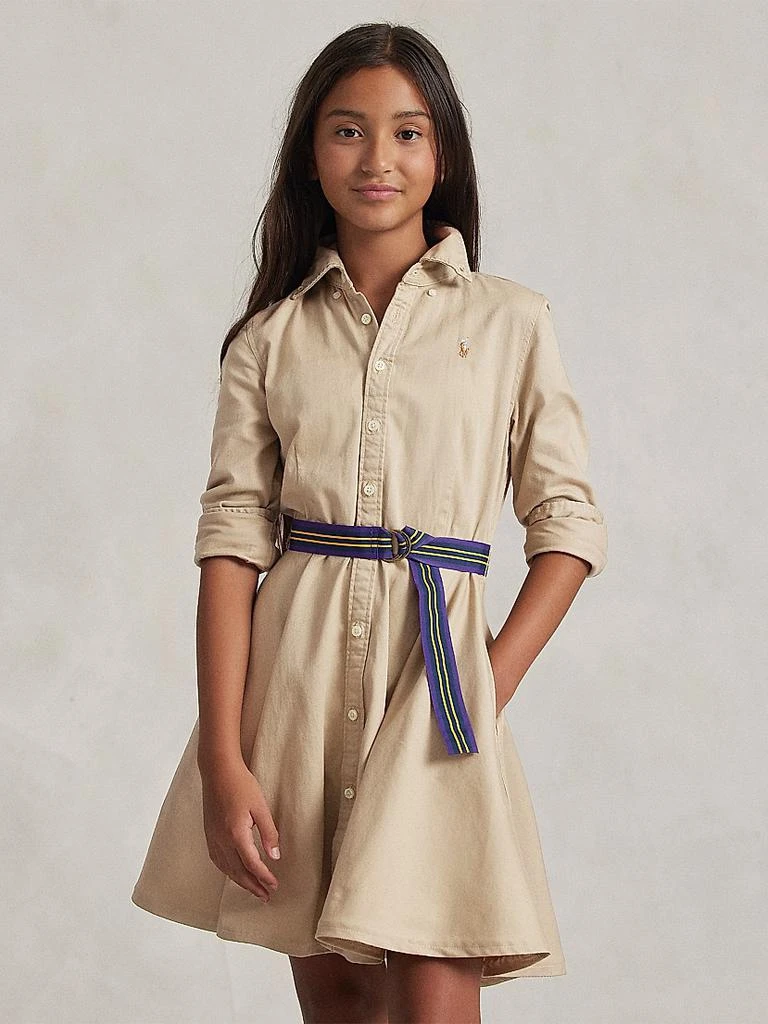 Ralph Lauren Little Girl's & Girl's Belted Chino Dress 3