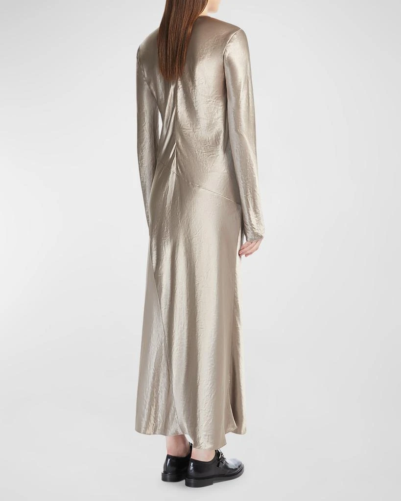 Max Mara Elogio A-Line Satin Maxi Dress 3