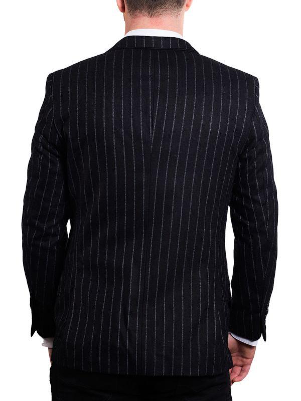 Elie Balleh Slim Modern Fit Pinstripe Blazer