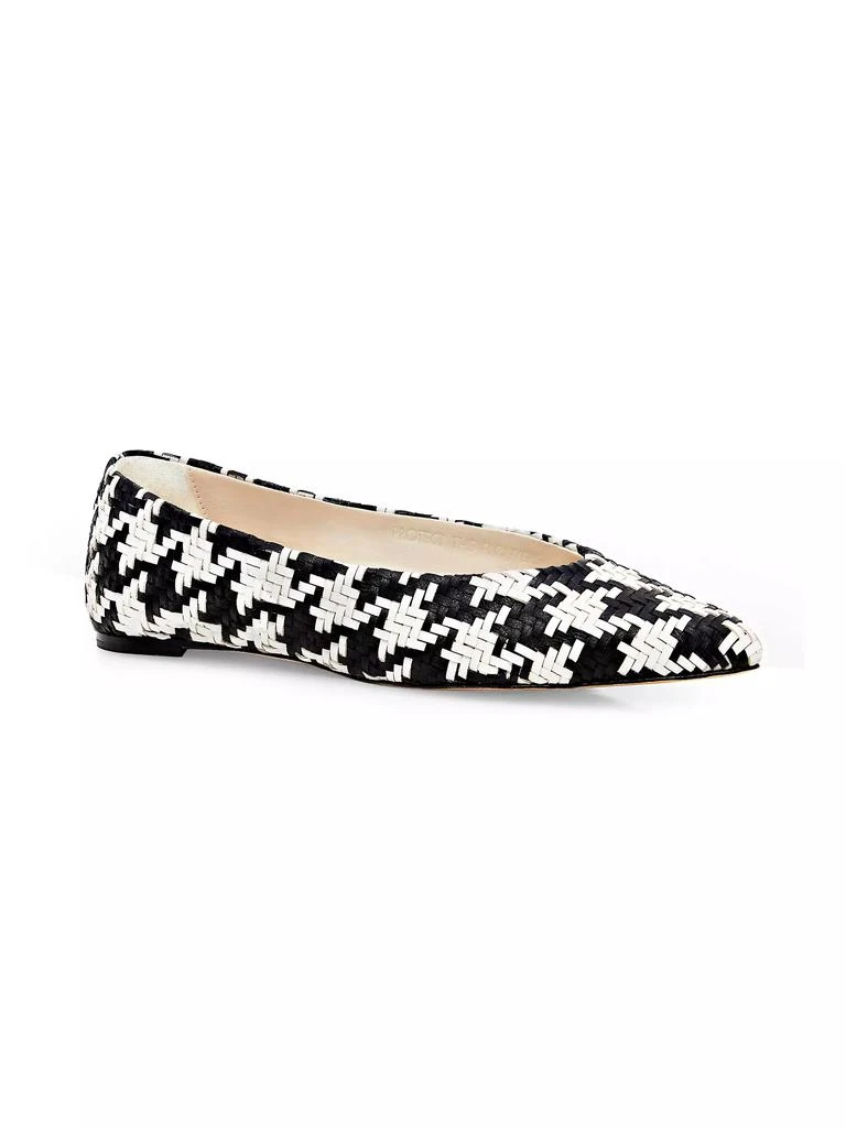 Prota Fiori Camelia Pied De Poule Apple Skin Ballet Flats 2