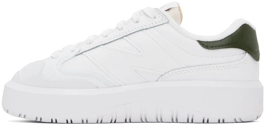 New Balance White & Green CT302 Sneakers 3