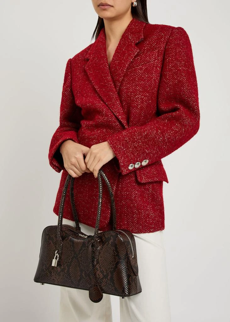 Stella McCartney Stella Ryder medium snake-effect faux leather shoulder bag 5