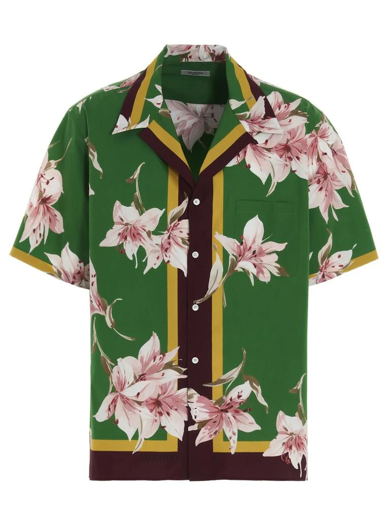 Valentino Valentino Floral Print Bowling Shirt 1