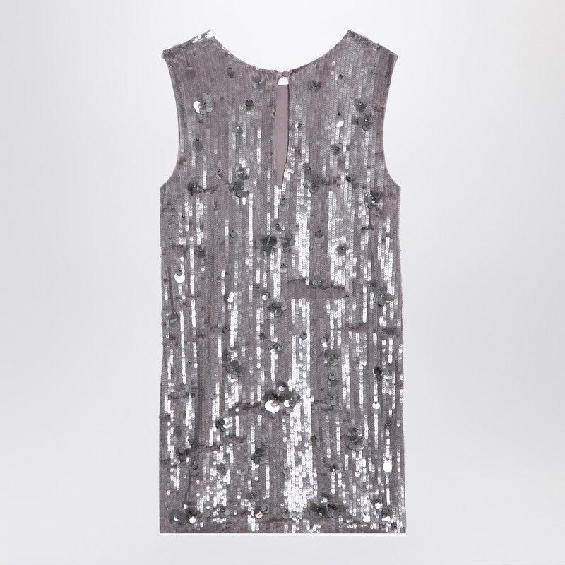 Parosh P.A.R.O.S.H. Women's Mélange Mini Dress With Micro Sequins