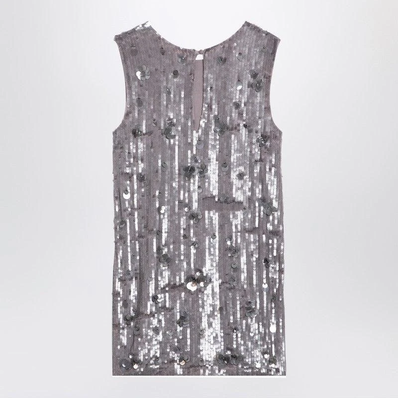 Parosh P.A.R.O.S.H. Women's Mélange Mini Dress With Micro Sequins 2