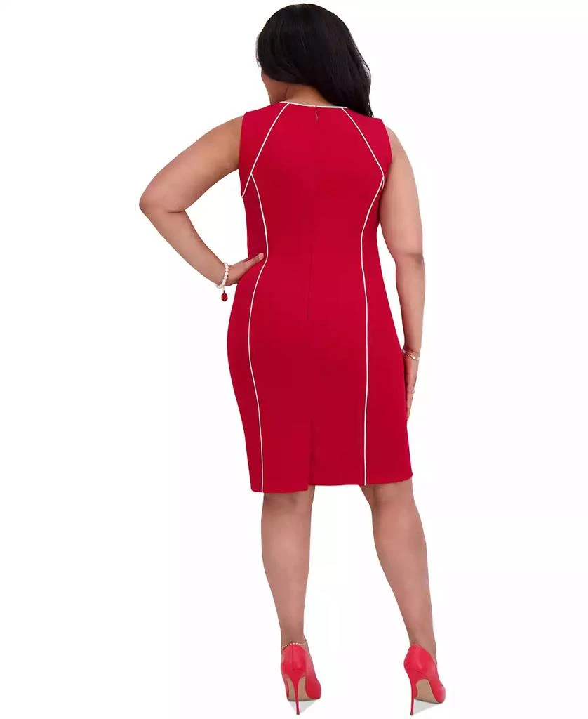 Kasper Women's Piped Sheath Dress, Regular & Plus Size 4