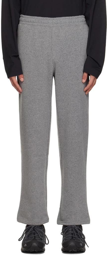 The North Face Gray Embroidered Sweatpants 1