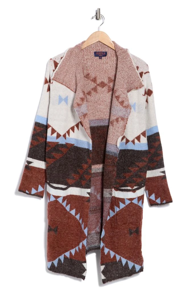 Joseph A Geometric Sweater Coat 3