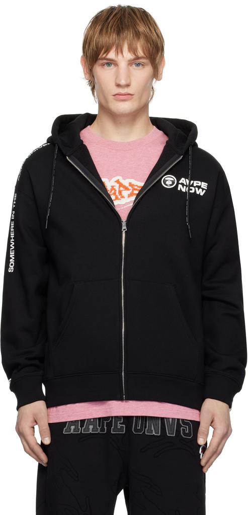 AAPE Black 'AAPE NOW' Hoodie
