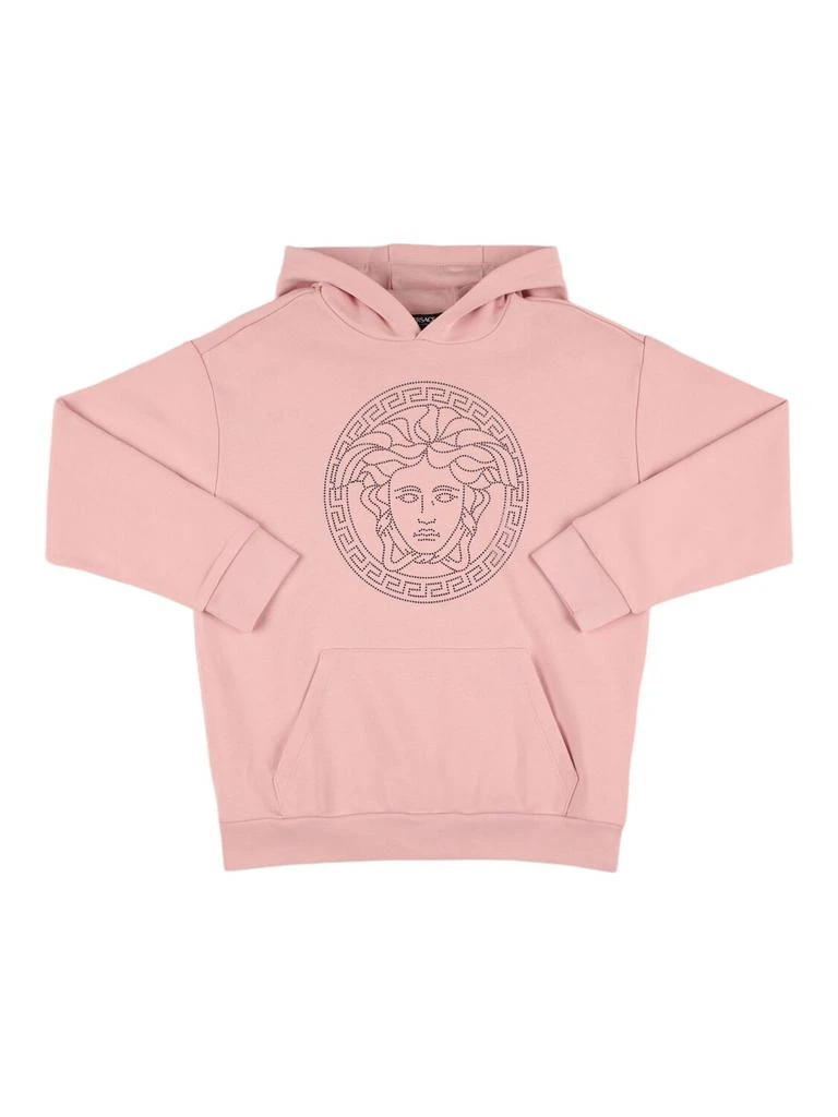 Versace Printed Cotton Hooded Sweatshirt 1