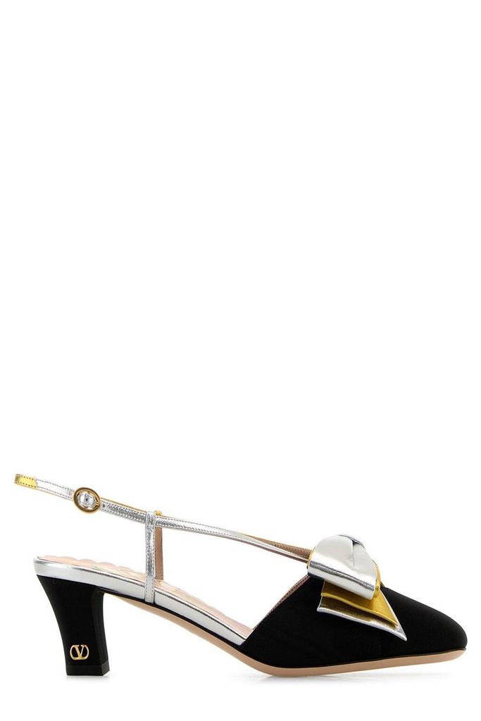 Valentino Bowow Crossover Strap Slingback Pumps