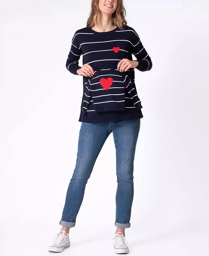 Seraphine Women's Maternity Mama Mini Nautical Cotton Sweaters 1