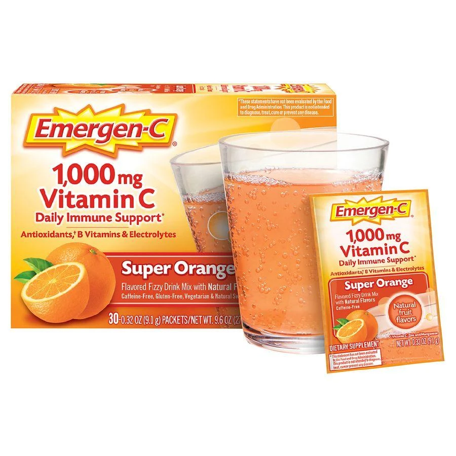 Emergen-C Daily Immune Support Drink with 1000 mg Vitamin C Super Orange 2