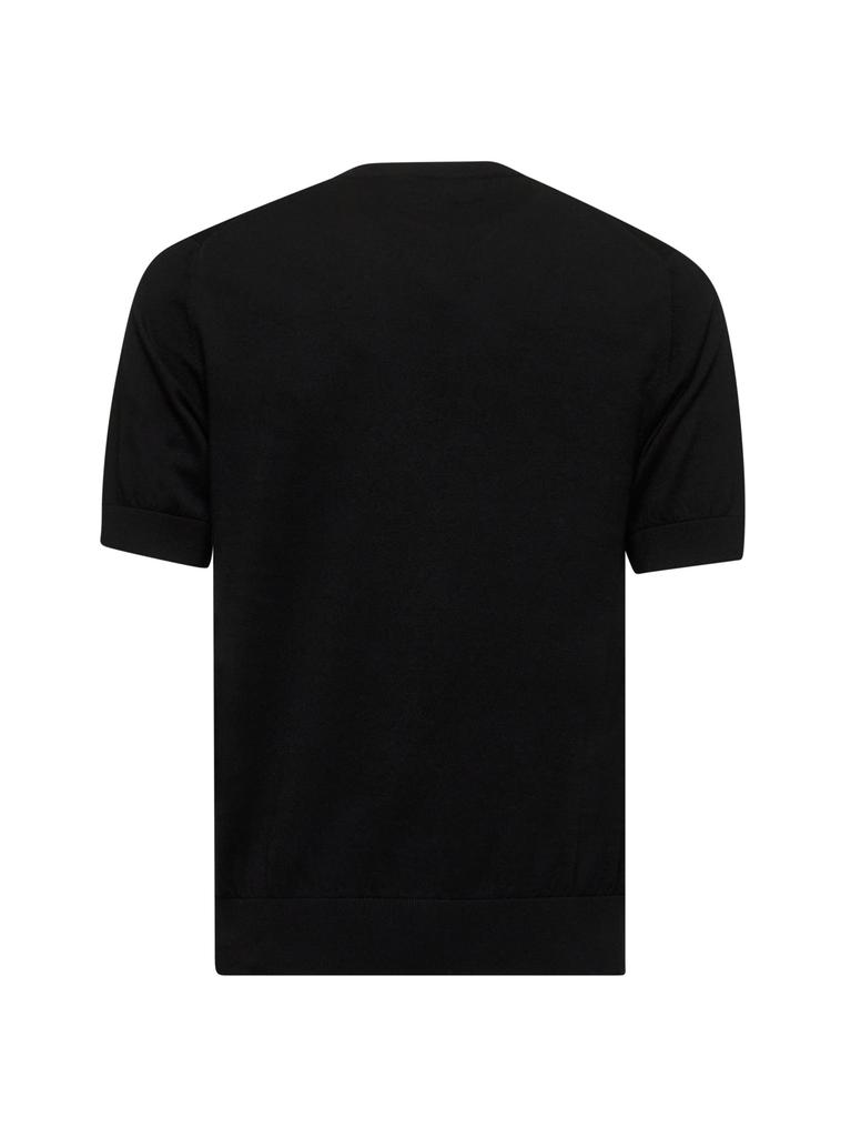 Dolce & Gabbana DOLCE & GABBANA | Black cotton logo plate sweater | Man | 54