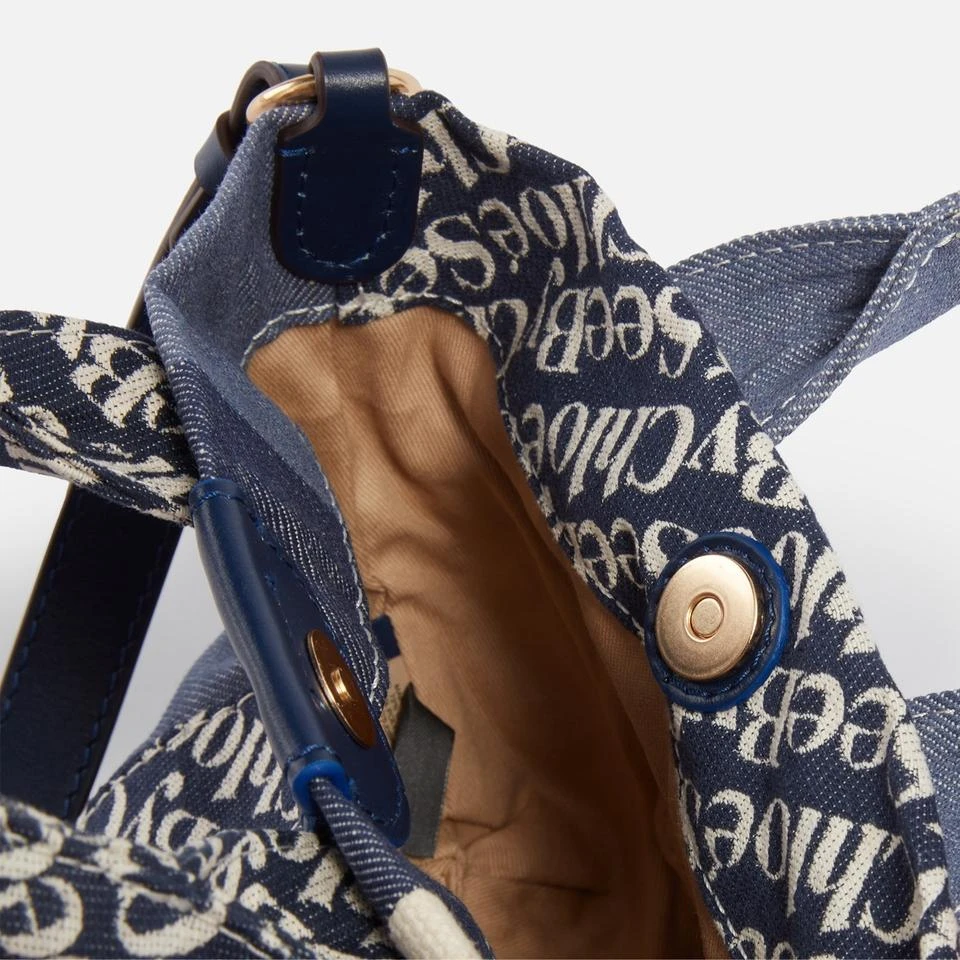 See by Chloé See By Chloé Laetizia Denim Mini Tote Bag 5