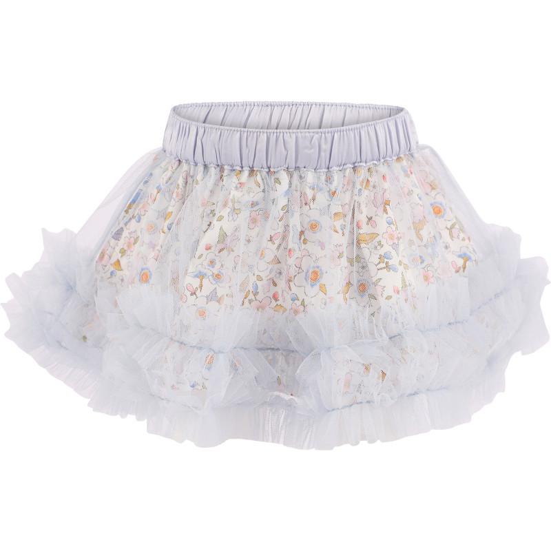 Tutu Du Monde Forget me nots ruffled tutu skirt in light blue and white
