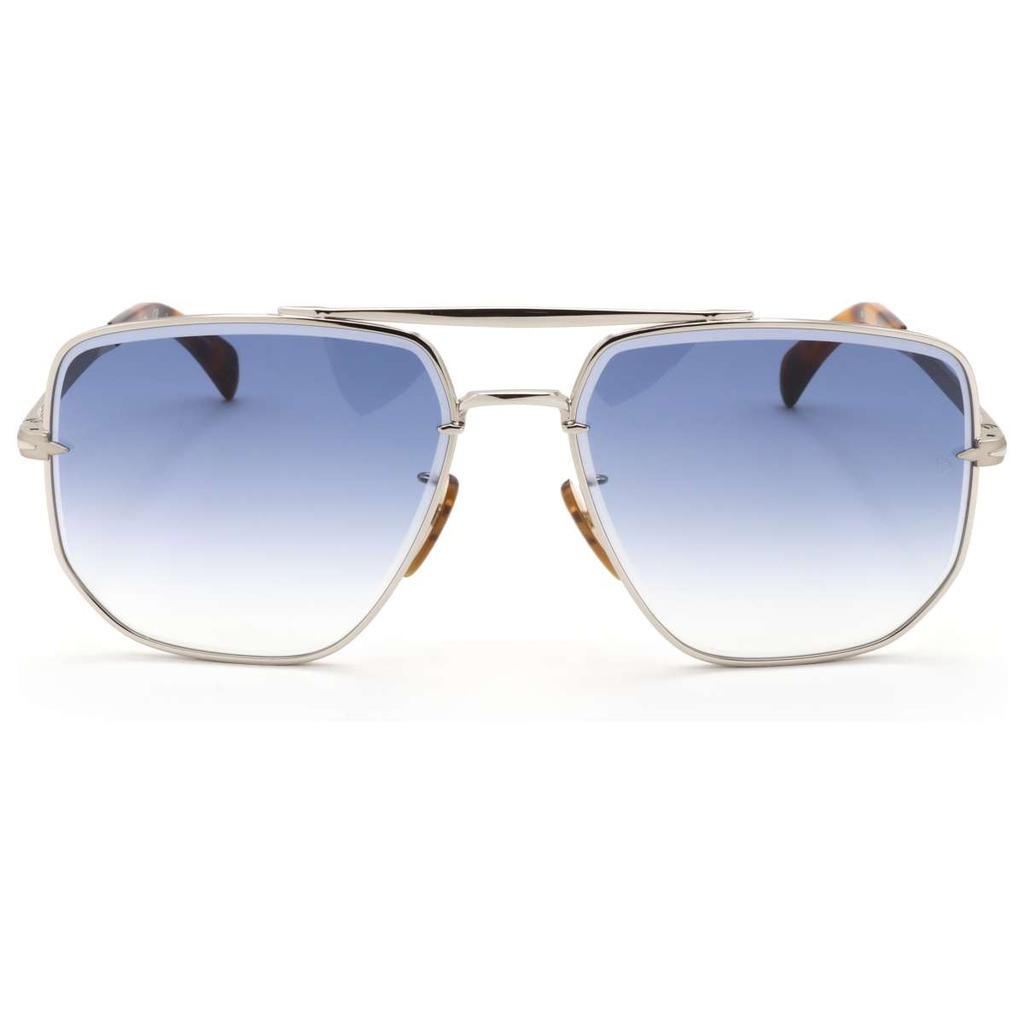 David Beckham David Beckham Men's Silver Square Sunglasses