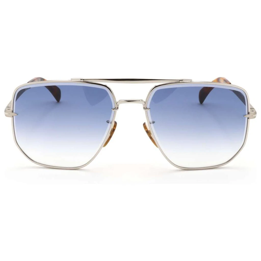 David Beckham David Beckham Men's Silver Square Sunglasses 2