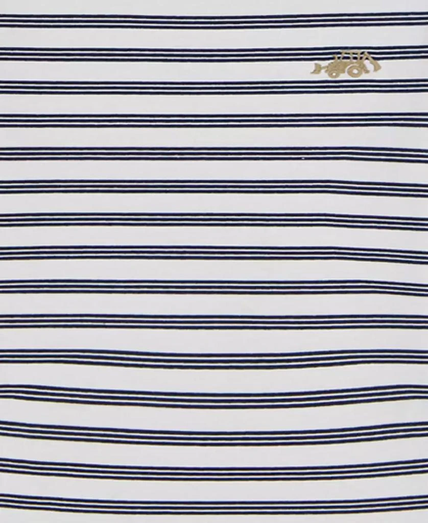 KIDS HEADQUARTERS Toddler and Little Boys 3-Piece Tipped Polo Shirt, Striped T-Shirt and Printed Twill Shorts Set 3