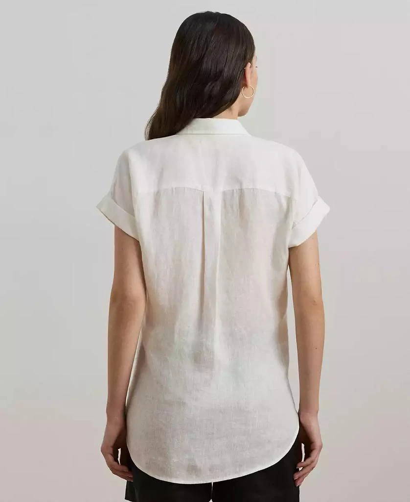 Ralph Lauren Dolman-Sleeve Linen Shirt, Regular & Petite 2