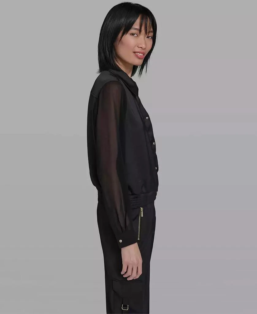 Karl Lagerfeld Paris Women
s Collared Jacket 3