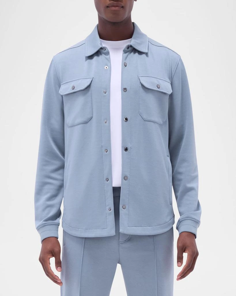 BUGATCHI Men's Soft Knit Shirt Jacket 4