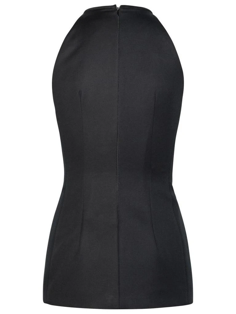 Max Mara Sportmax 'Addi' Black Cotton Blend Top 3