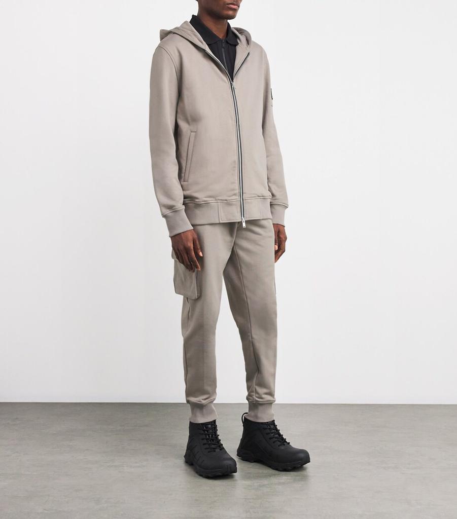 Moose Knuckles Cotton Logo Zip-Up Hoodie