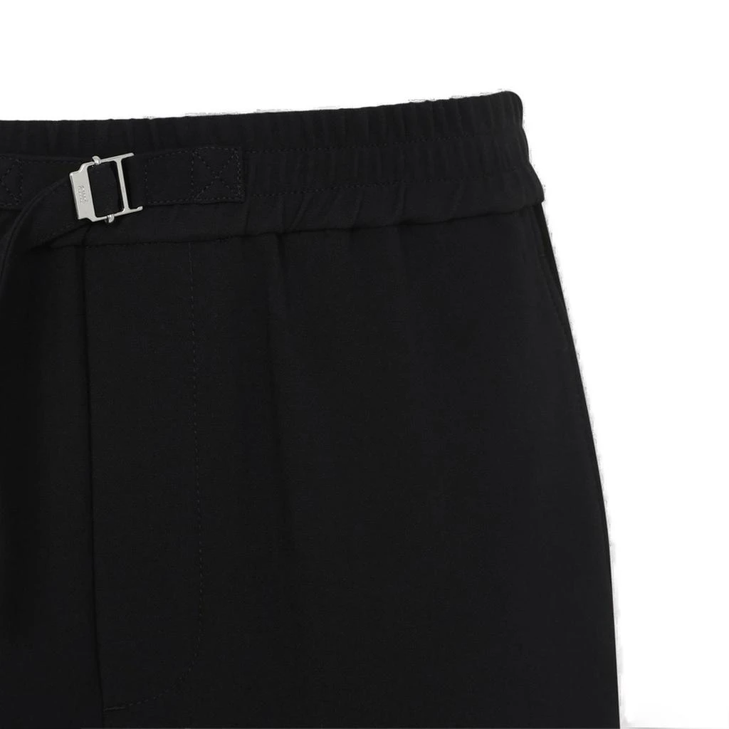 AMI AMI Paris Logo Plaque Belted Shorts 3