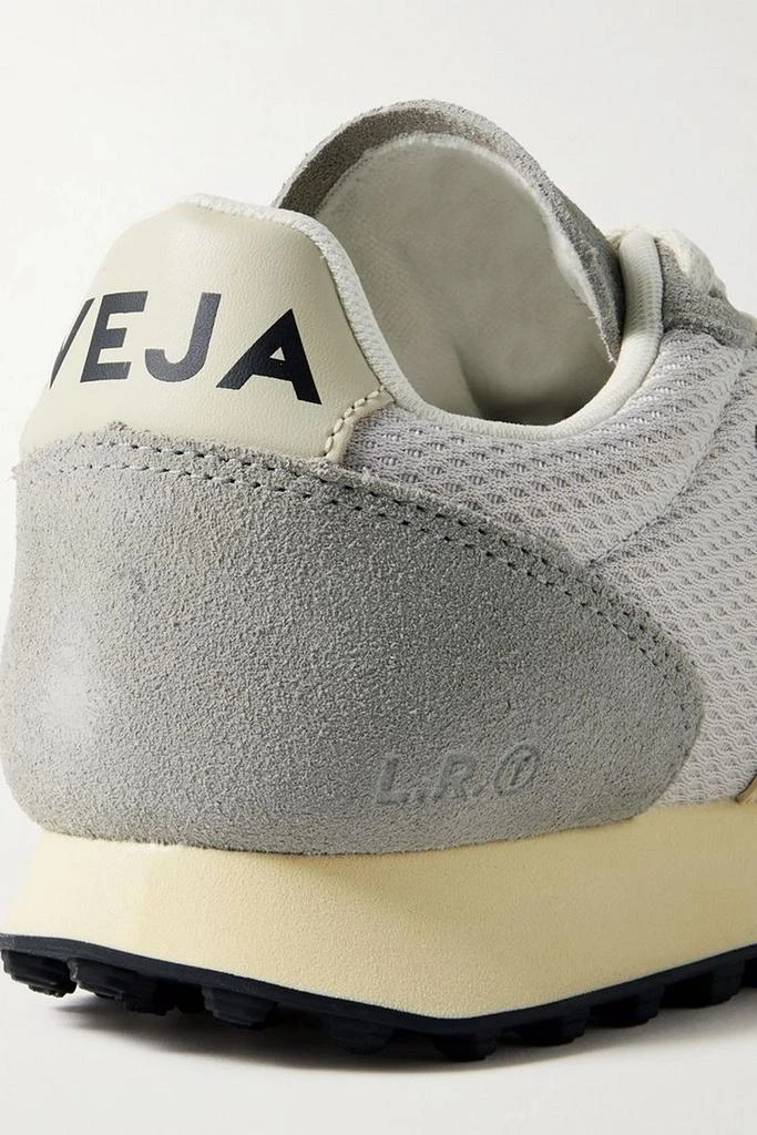 Veja Rio Branco leather-trimmed suede and Alveomesh sneakers 4
