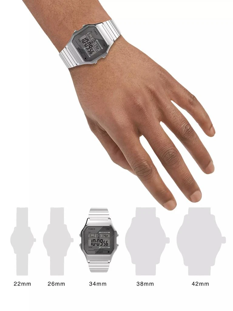 Timex Timex T80 Rainbow Stainless Steel Bracelet Watch 2